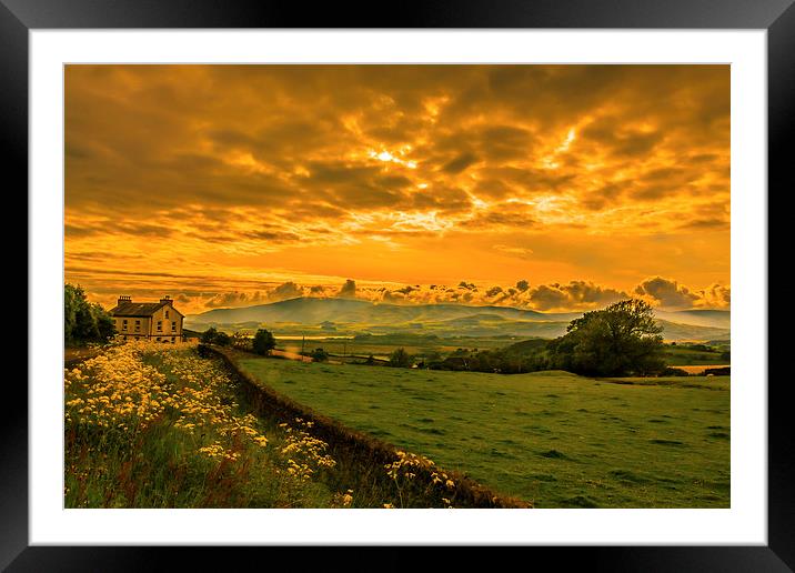  Cumbrian Skies. Framed Mounted Print by Peter Bunker