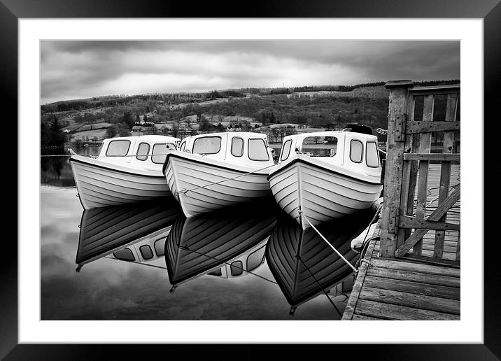  Consign Boat Reflections Framed Mounted Print by Gary Kenyon