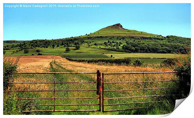  Roseberry Topping  Print by Marie Castagnoli