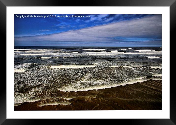  White Water Waves  Framed Mounted Print by Marie Castagnoli