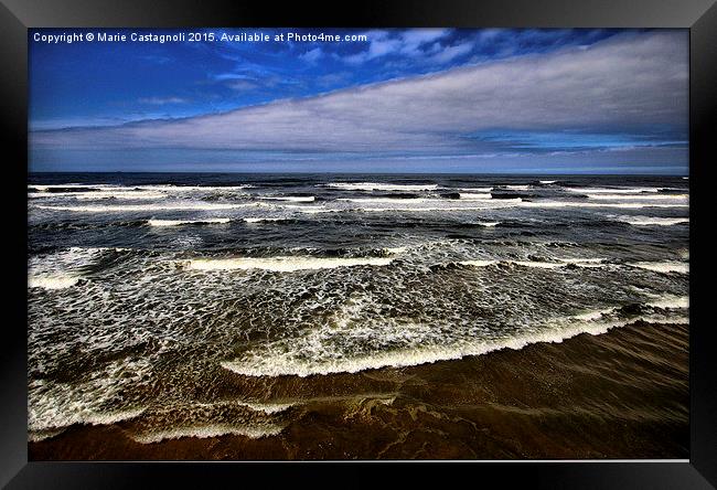  White Water Waves  Framed Print by Marie Castagnoli