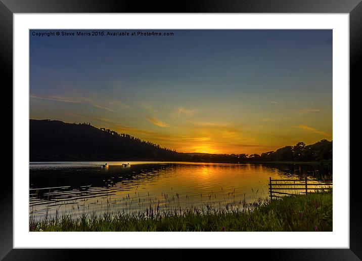 Lake District Sunset Framed Mounted Print by Steve Morris
