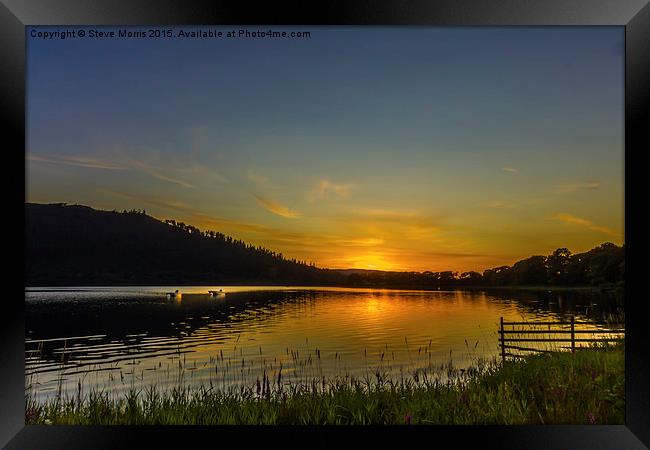  Lake District Sunset Framed Print by Steve Morris