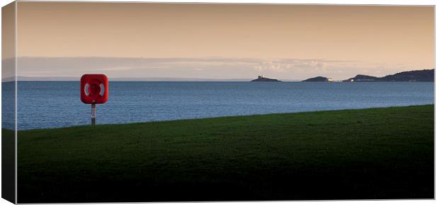  Swansea bay and Mumbles Canvas Print by Leighton Collins