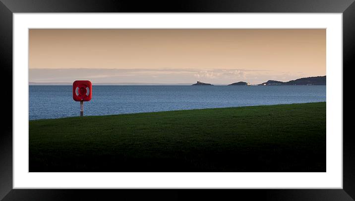  Swansea bay and Mumbles Framed Mounted Print by Leighton Collins