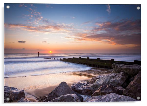Cart Gap Sunrise, Norfolk Acrylic by Neil Almnond