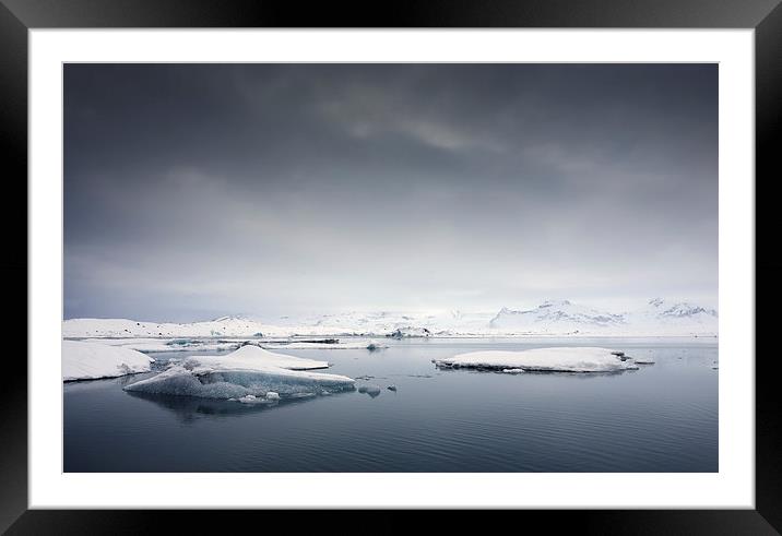  Icy morning, Jokulsarlon, Iceland Framed Mounted Print by Neil Almnond