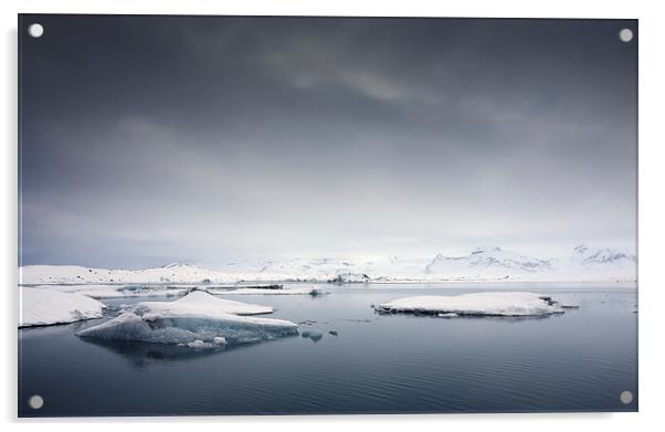  Icy morning, Jokulsarlon, Iceland Acrylic by Neil Almnond