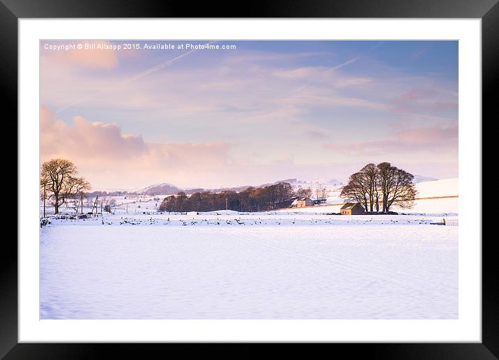  The winter landscape. Framed Mounted Print by Bill Allsopp