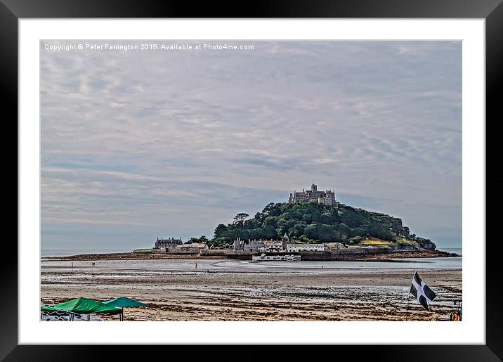 St Michael's Mount Framed Mounted Print by Peter Farrington