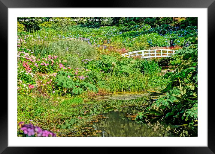 Great Gardens Of Cornwall Framed Mounted Print by Peter Farrington
