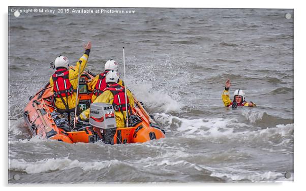 Rhyl Sea Rescue Acrylic by rawshutterbug 