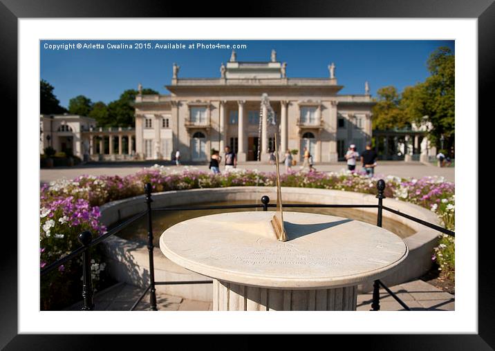 Foreground at imieninowy sundial Framed Mounted Print by Arletta Cwalina