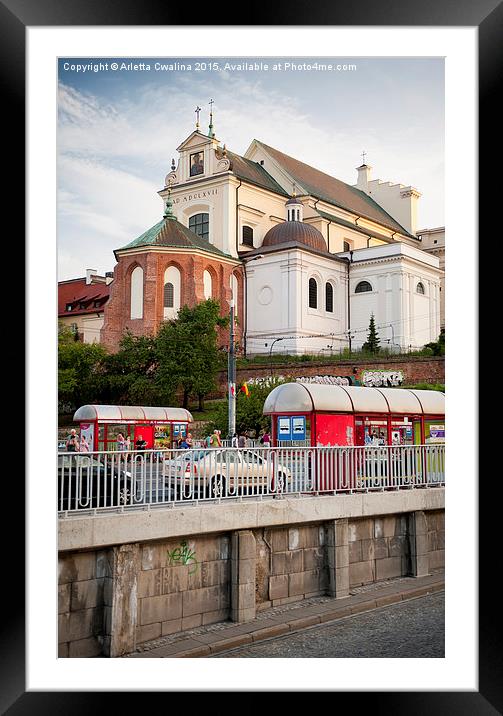 St Annes Church back view Framed Mounted Print by Arletta Cwalina