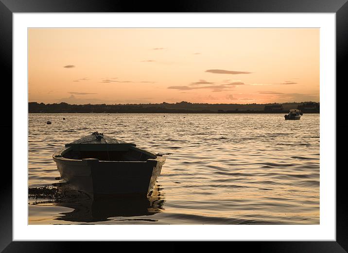 Wexford Harbour at sundown, Ireland. Framed Mounted Print by Ian Middleton