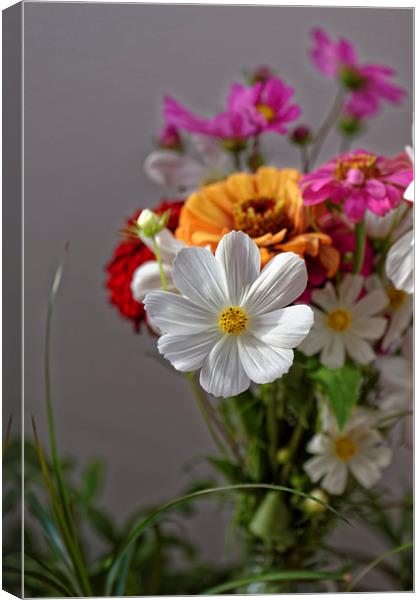 Bouquet of field flowers Canvas Print by Adrian Bud