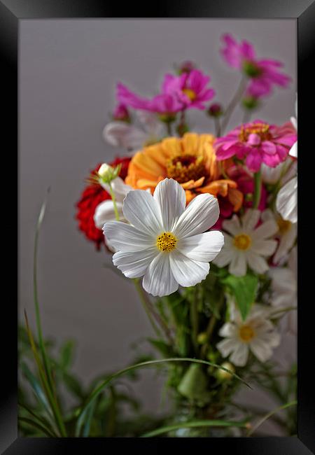 Bouquet of field flowers Framed Print by Adrian Bud