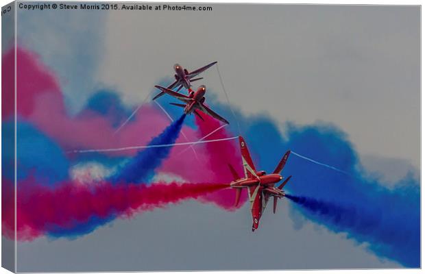  RAF Red Arrows Gypo Break Canvas Print by Steve Morris