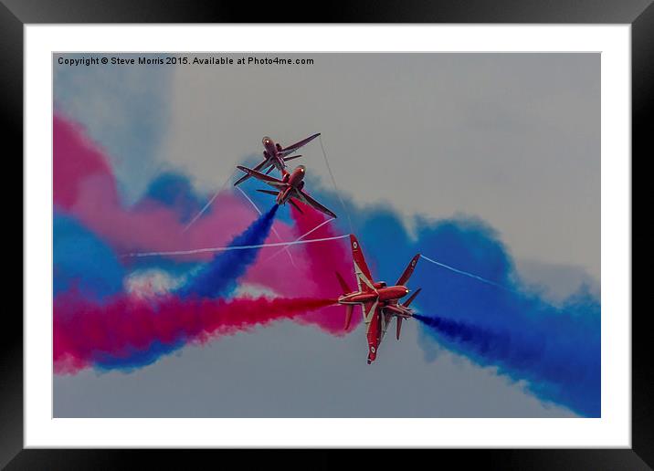  RAF Red Arrows Gypo Break Framed Mounted Print by Steve Morris