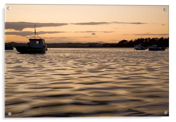Wexford Harbour at sundown, Ireland Acrylic by Ian Middleton