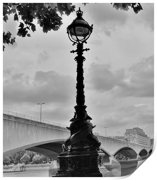  Waterloo Bridge Print by Simon Hackett