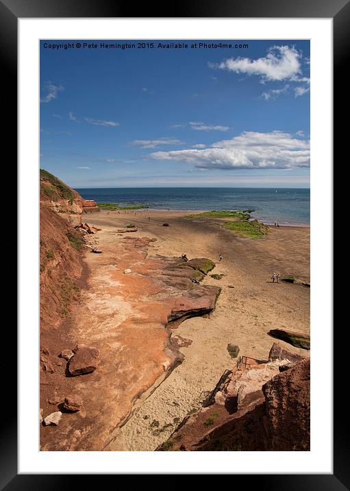  Exmouth near Orcombe Point Framed Mounted Print by Pete Hemington