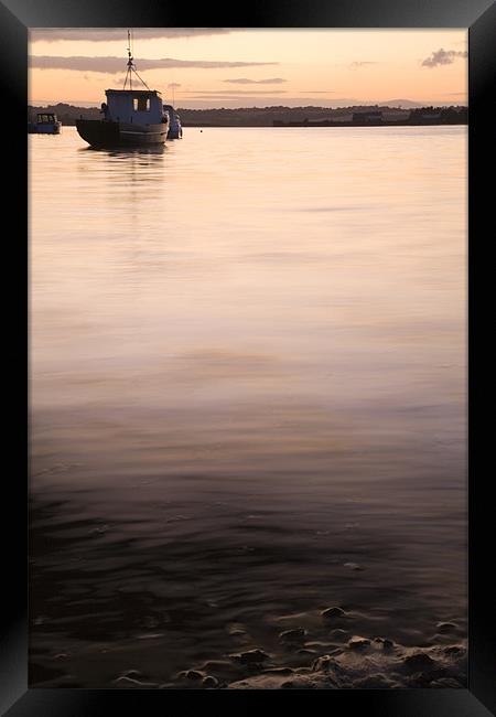 Wexford Harbour at sundown, Ireland. Framed Print by Ian Middleton