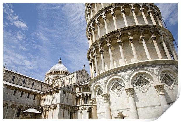 Campo di Miracoli field of Miracles, Pisa, Tuscany Print by Ian Middleton