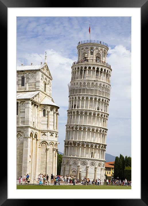 Campo di Miracoli field of Miracles, Pisa, Tuscany Framed Mounted Print by Ian Middleton