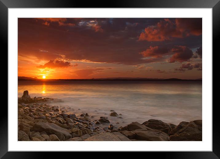  Stormy Sunset Framed Mounted Print by Mal Gresty