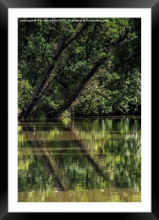  River Stour Reflections Framed Mounted Print by Phil Wareham