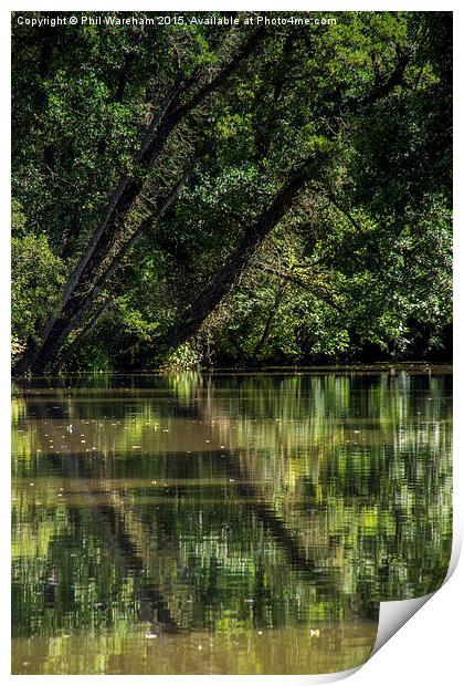  River Stour Reflections Print by Phil Wareham