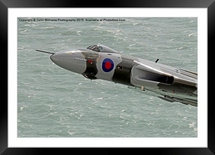  Vulcan XH558 from Beachy Head 7 Framed Mounted Print by Colin Williams Photography