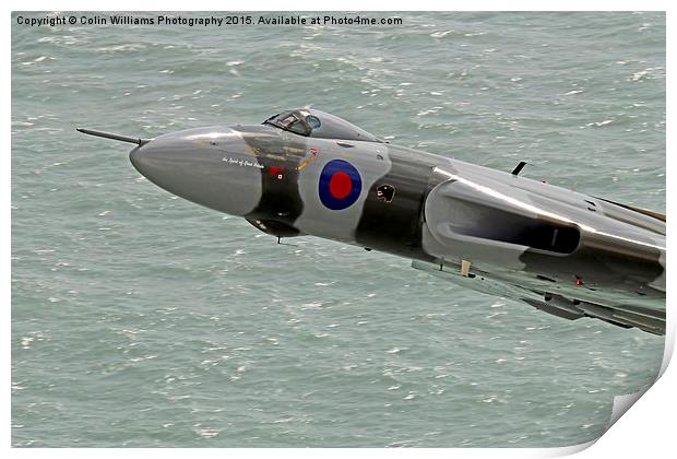  Vulcan XH558 from Beachy Head 7 Print by Colin Williams Photography
