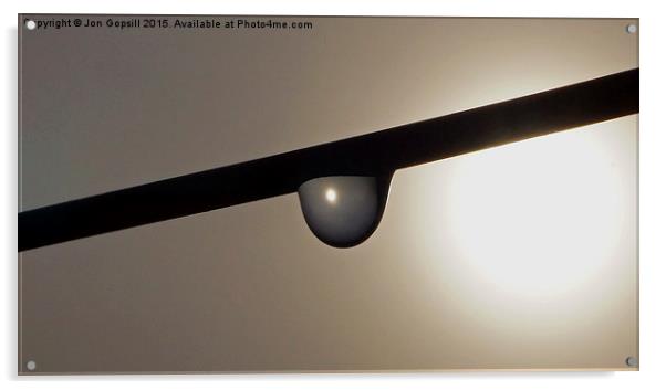 2 Sun Fog Drop  Acrylic by Jon Gopsill