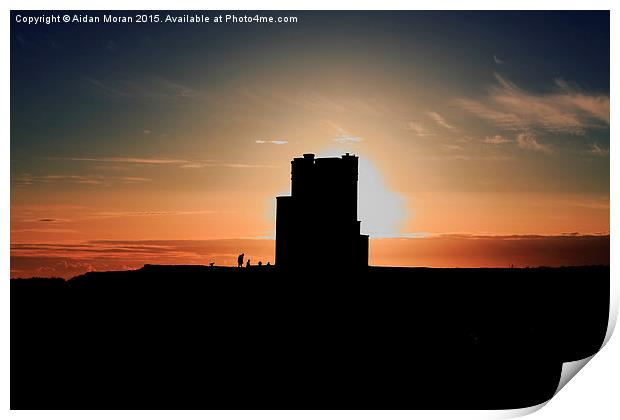   Briens Tower At Sunset  Print by Aidan Moran