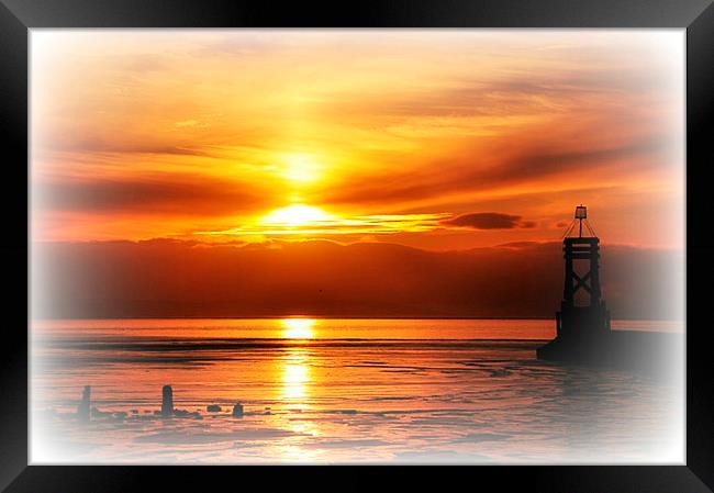 golden  tranquility Framed Print by sue davies
