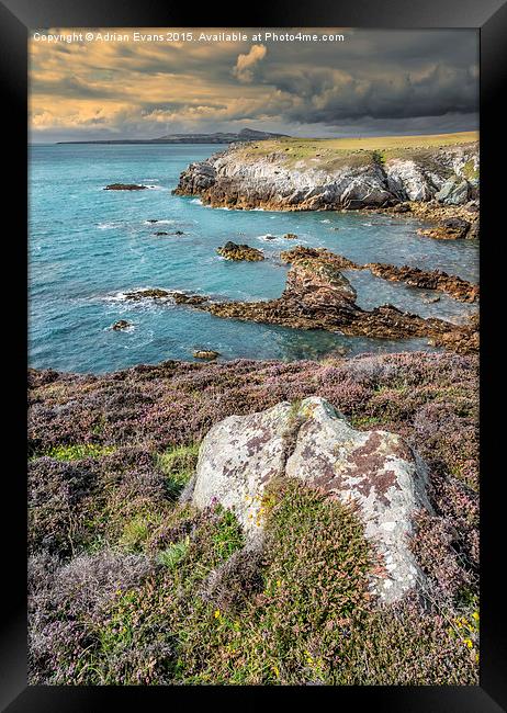 Rhoscolyn Head Anglesey Framed Print by Adrian Evans