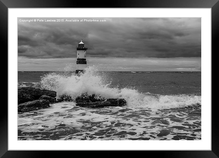  Penmon Lighthouse Framed Mounted Print by Pete Lawless