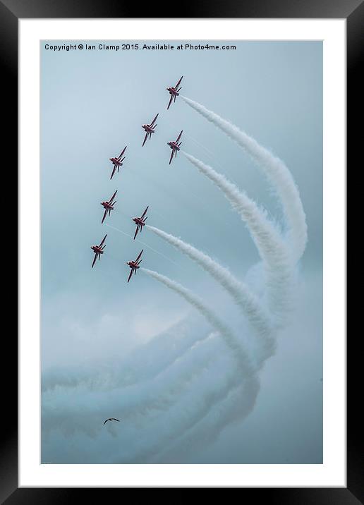  Red arrows 75 Framed Mounted Print by Ian Clamp