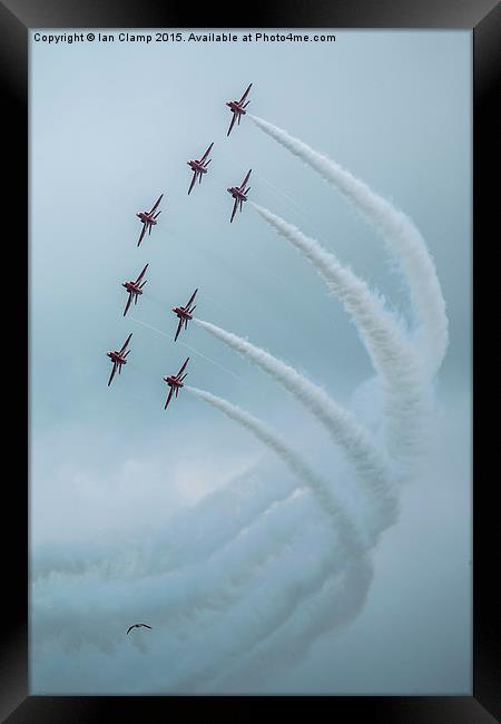  Red arrows 75 Framed Print by Ian Clamp