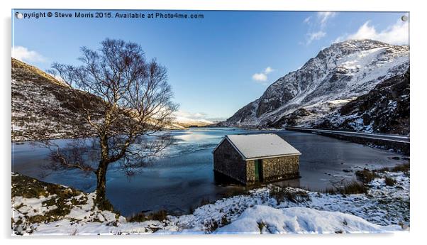  Ogwen Valley Winter Acrylic by Steve Morris