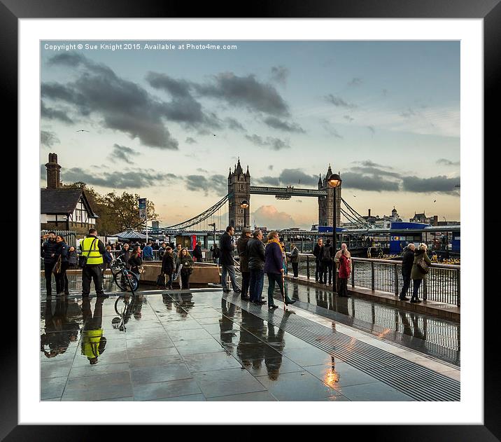  A view of London Framed Mounted Print by Sue Knight