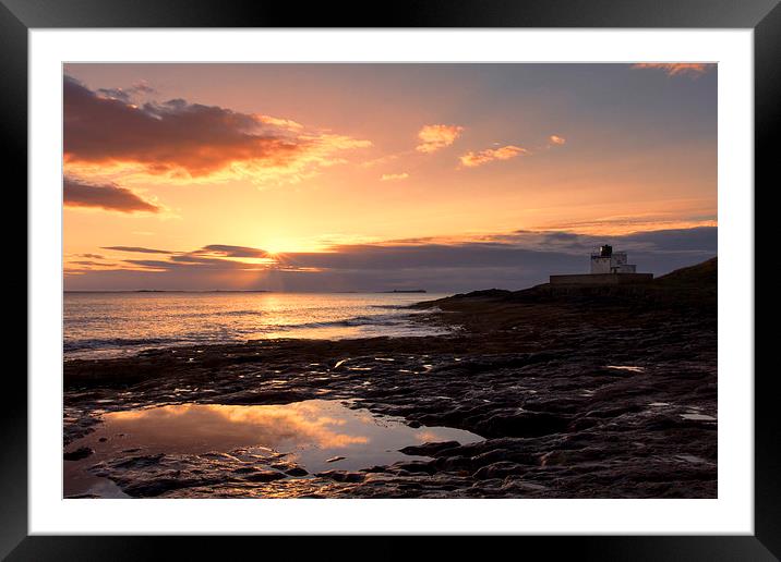  Bamburgh Lighthouse Framed Mounted Print by Northeast Images