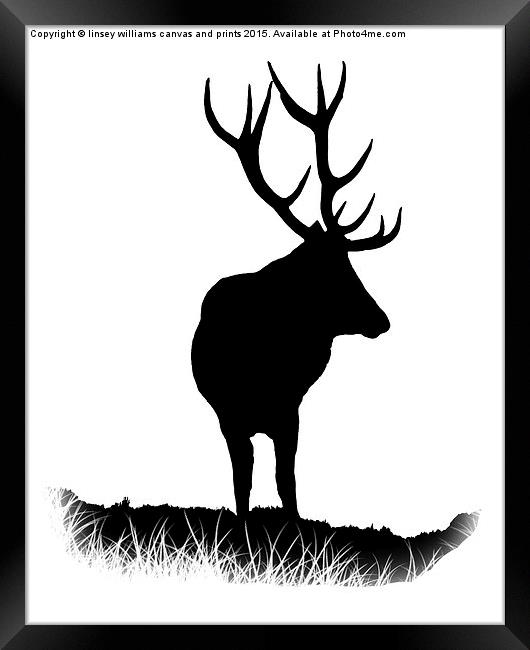  Monarch Of The Park Silhouette Framed Print by Linsey Williams