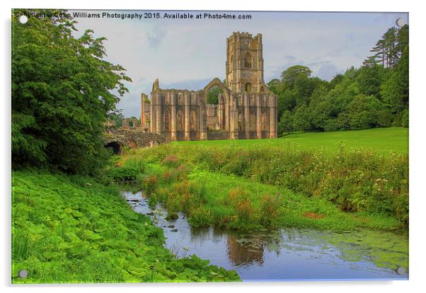   Fountains Abbey Yorkshire 2 Acrylic by Colin Williams Photography
