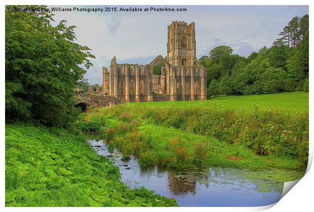   Fountains Abbey Yorkshire 2 Print by Colin Williams Photography