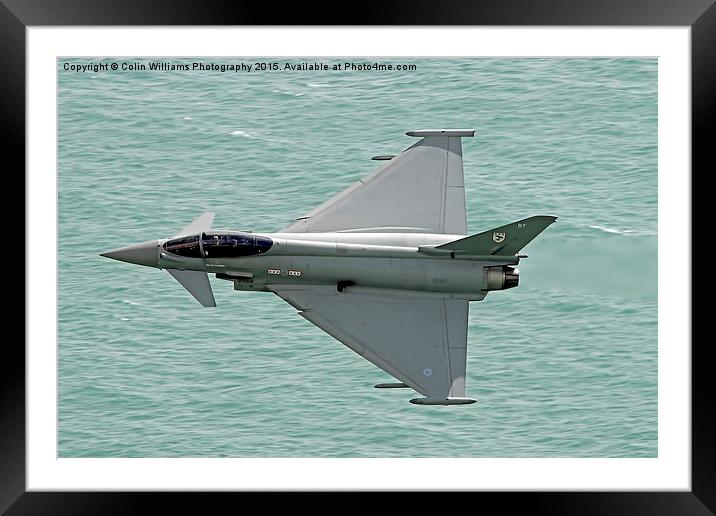  Eurofighter Typhoon - Eastbourne 1 Framed Mounted Print by Colin Williams Photography
