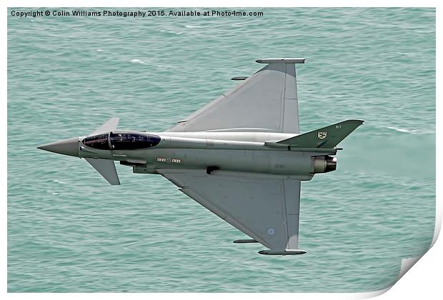 Eurofighter Typhoon - Eastbourne 1 Print by Colin Williams Photography