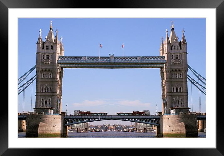 Tower Bridge 10 Framed Mounted Print by Ruth Hallam